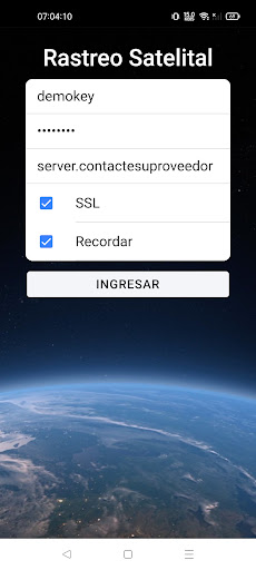 Android application Rastreo GPS v2 screenshort