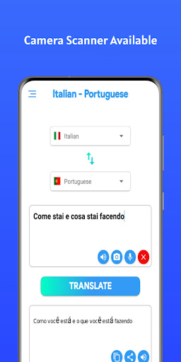 Android application Italian-Portuguese Translator screenshort