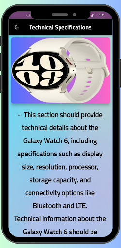 Samsung Galaxy Watch 6 Guide Screen 2