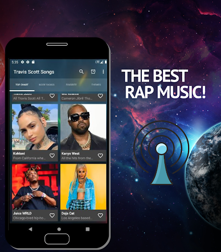 Android application Travis Scott App-Toda la Mus screenshort