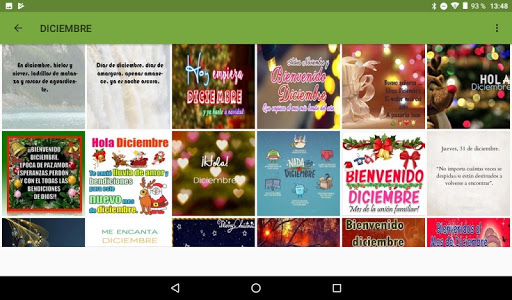 Android application Diciembre citas y refranero screenshort