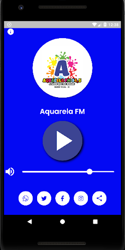 Android application Aquarela FM screenshort