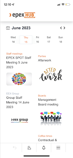 EPEX Hub Screen 3