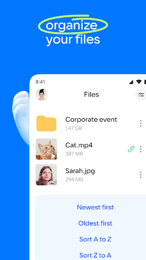 Screenshot of Cloud: Video, photo storage