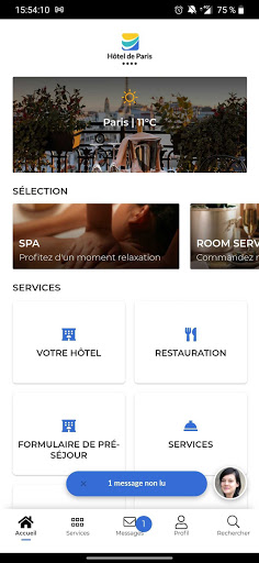 Aperçu de l'application
