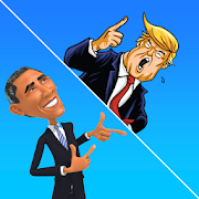 American Tic Tac Toe - Trump & Obama GIF Puzzle