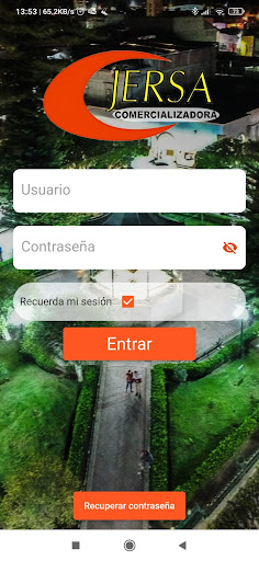 Android application JERSA Comercializadora screenshort