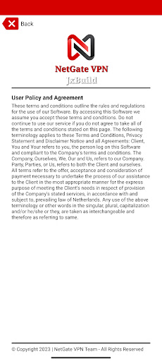 NetGate VPN Screen 3