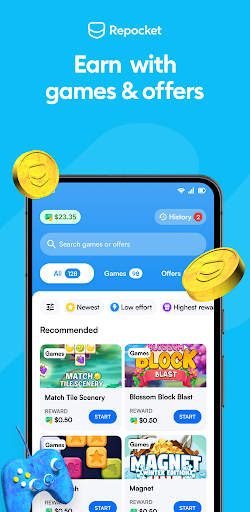 Screenshot of Repocket - Make Money Daily