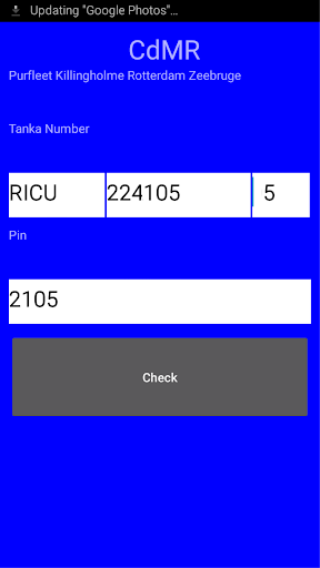 Android application CdMR for Cobelfret screenshort