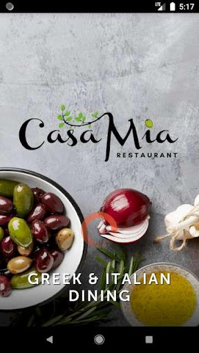 Android application Casa Mia Restaurant screenshort