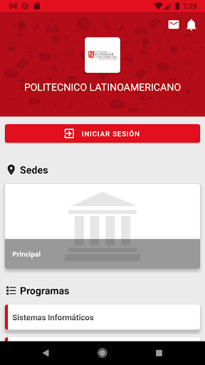Android application POLITECNICO LATINOAMERICANO screenshort