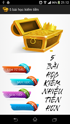 Android application 5 Bai Hoc Kiem Nhieu Tien Hon screenshort