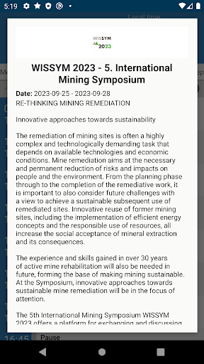 WISSYM 2023 – Mining Symposium Screen 3