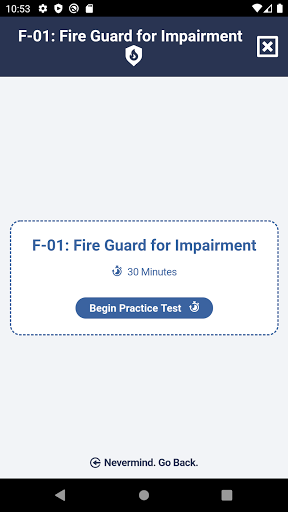 Fire Guard for Impairment F-01 Screen 3