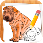 Cover Image of Download How to Draw Dogs  APK