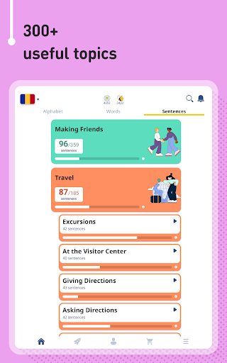Screenshot of Learn Romanian - 11,000 Words