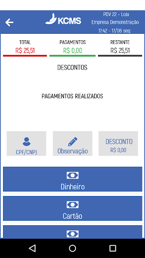 KCMS POS Nano (Point of Sale) Screen 3