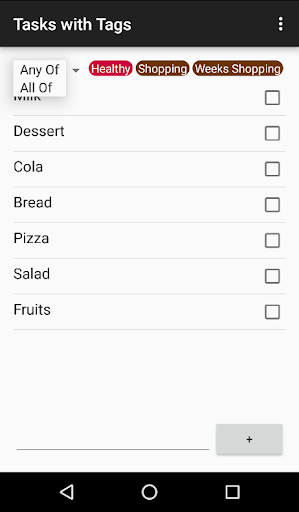 Tasks with Tags Screen 3