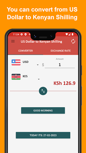 US Dollar to Kenyan Shilling Screen 2