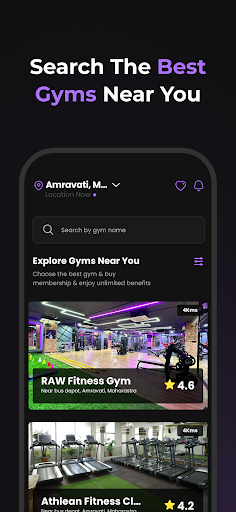 Android application Fitverse | Fitness & Gym screenshort
