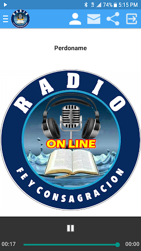 Android application Radio Fe y Consagracion screenshort