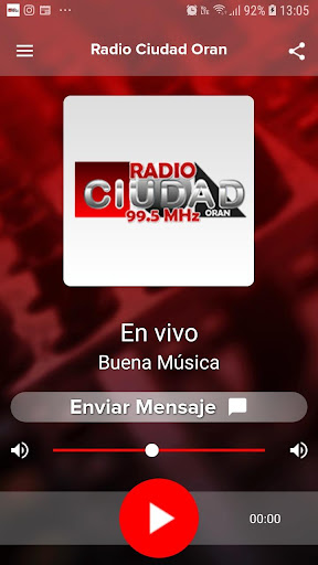 Android application Radio Ciudad Oran screenshort