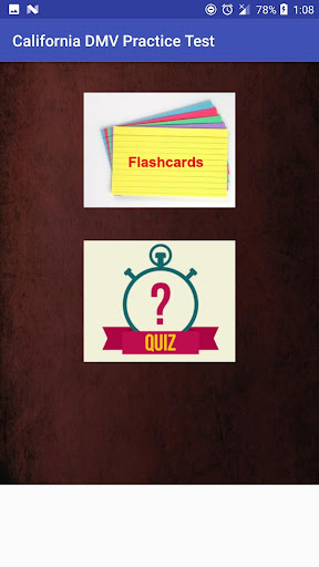 Android application California DMV Practice Test screenshort