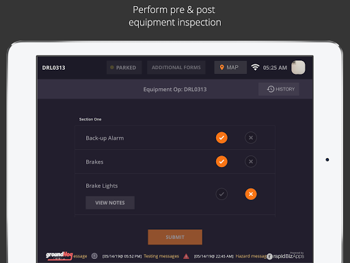 Android application GroundHog UG FMS screenshort