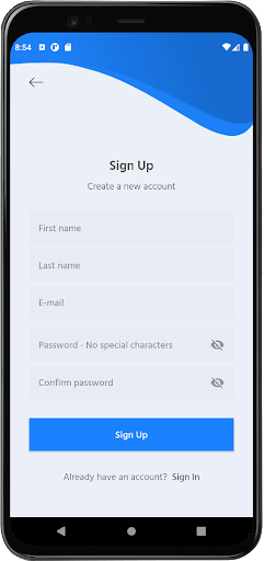 Android application Waluuta screenshort