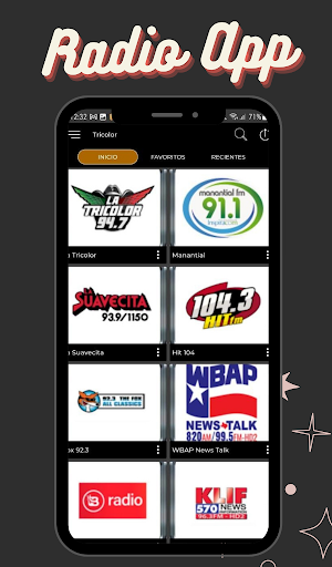 Android application Texas Radio La Tricolor 94.7 screenshort