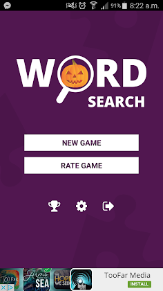 Halloween Word Search - Screenshot 1