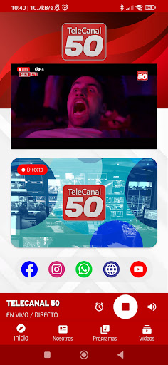 Android application TeleCanal 50 - Paraguay screenshort