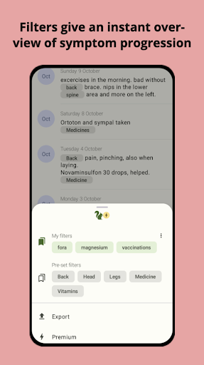 Health Diary & Report Screen 2