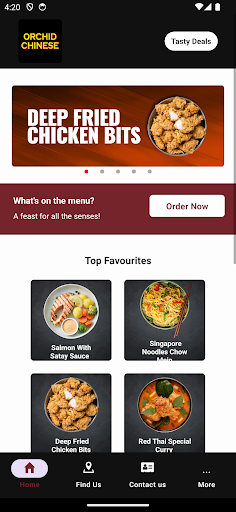 Android application Orchid Chinese Takeaway screenshort