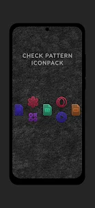 Check Pattern Neon Icon Pack