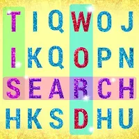 Word Search Glitter Puzzle