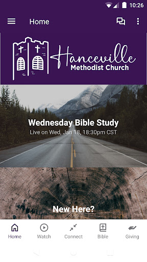 Android application Hanceville Methodist Church screenshort