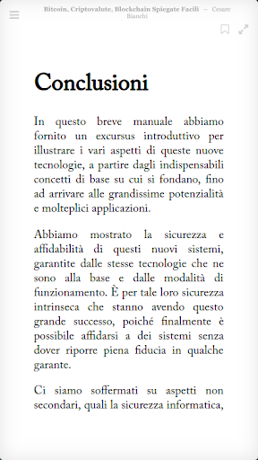 Android application Ebook Bitcoin, Criptovalute, B screenshort