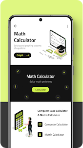 Math Calculator + Graph,Matrix