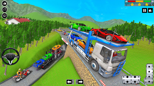 Car Transport Truck Sim 3D