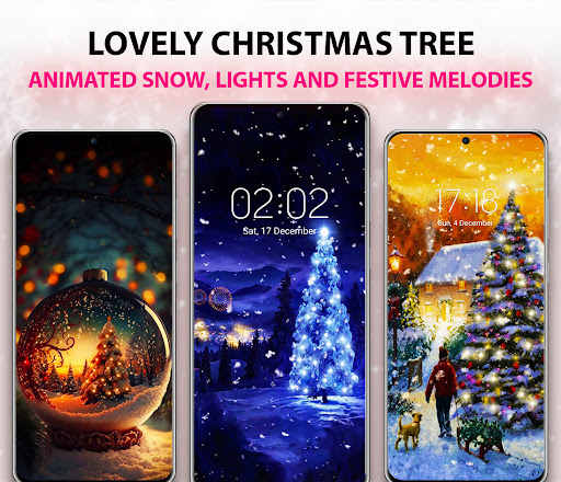 Android application Christmas Tree Live Wallpaper screenshort
