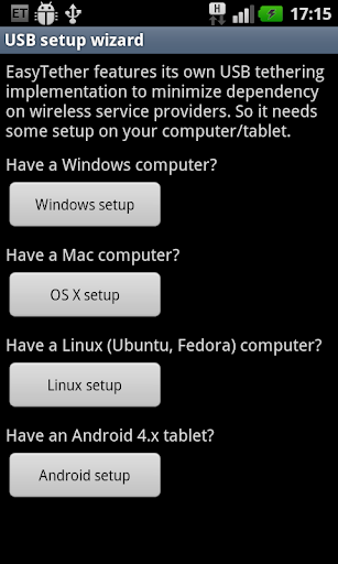 EasyTether Lite (w/o root) Screen 3