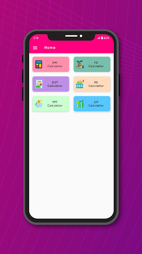 Android application Interest Calculator screenshort