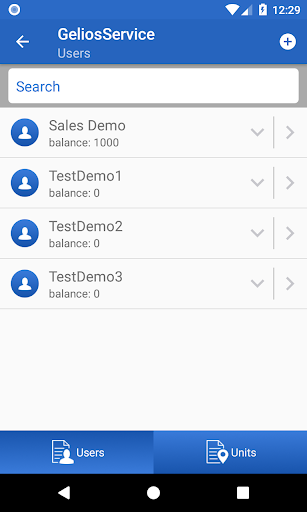 GeliosService Screen 2