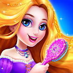 Cover Image of Baixar Jogos de salão de princesas de cabelo comprido  APK