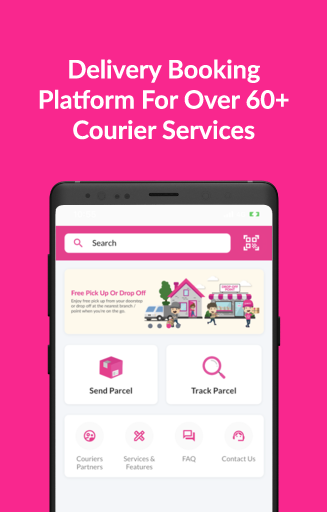 Android application EasyParcel screenshort