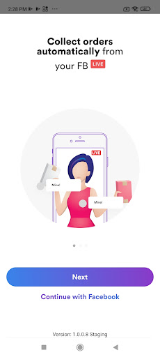 Android application Upmesh Seller App screenshort