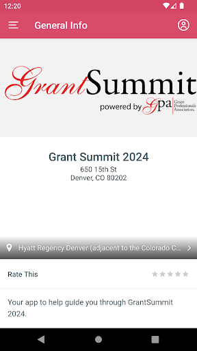 Android application GrantSummit screenshort