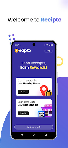 Android application Recipto screenshort